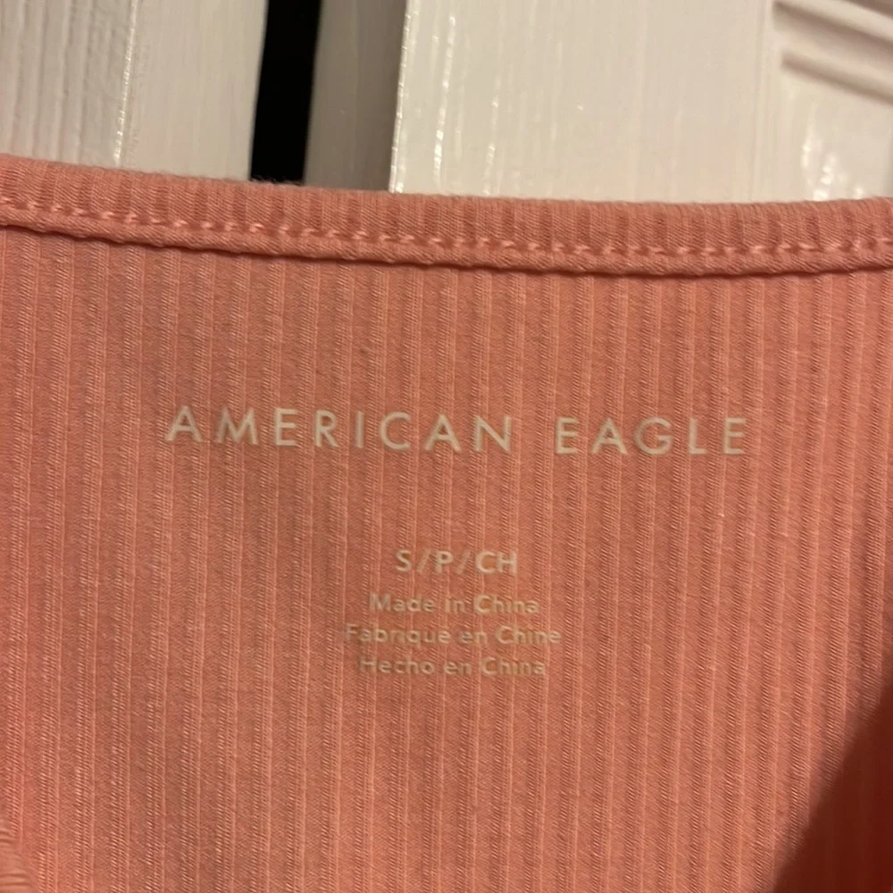 American eagle sleeveless tank crop top in pink size small - Picture 5 of 6